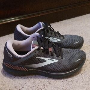 Brooks Charcoal and Purple Running Shoes